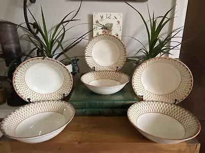 Buy 6 X  Cereal Bowls / Pudding  Dishes Tesco Home Lemon Tree Johnson Brothers Set A • 19.99£