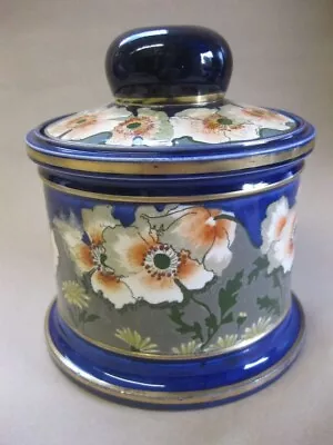 Buy Antique Doulton Burslem Large Lidded Pot ~ 'Poppy & Daisy' Pattern C. 1901 • 27.99£