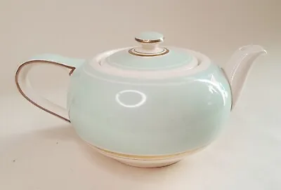 Buy Vtg Grays Pottery Teapot Green & Gold Bands HAIRLINE CRACK 1930s-40s 15oz 425ml • 6.99£