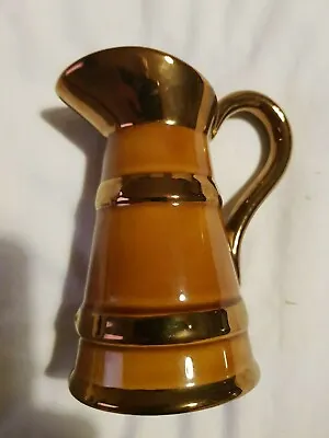 Buy Lord Nelson Pottery, Milk Jug, Urn Design, Brown With Gold Bands • 3.99£