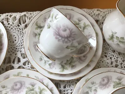 Buy Vintage Duchess Bone China 20 Piece Pink & White  Floral Afternoon Tea Set • 32£