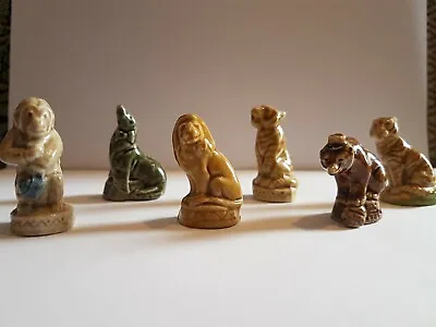 Buy Vintage Wade Whimsies Collection Of 6 Animals Bear, Seal, 2 Tigers, Lion, Monkey • 6.79£