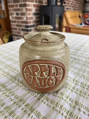 Buy 1960s / 70s Tremar Cornish Pottery Apple Sauce Lidded Pot Jar Mid Century • 7.50£