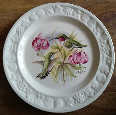 Buy Royal Worcester Palissy Crown Ware American Bird Series Hummingbird Plate White. • 5.97£