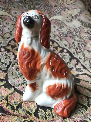 Buy Antique 19th Century Staffordshire Potteries Flatback Fireside Dog 20cm • 28£