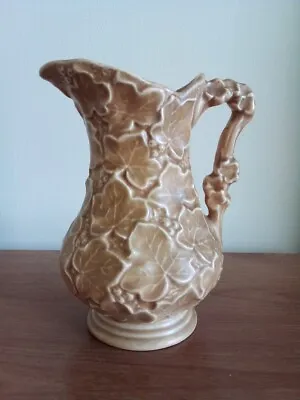 Buy SylvaC Pottery 2072 Moulded Vase/Jug , Beige Ivy Leaf Design • 10£