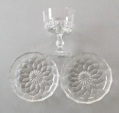 Buy 3 Pieces Of Vintage Glassware.  Suitable For Serving Snacks.  See Photos Etc. • 3.40£