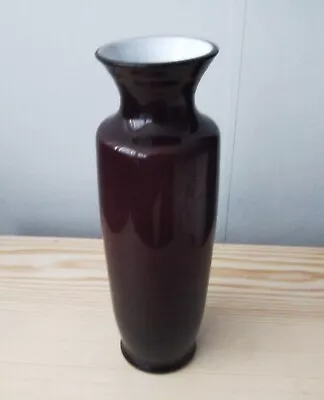 Buy Vintage 1960s /70s Scandinavian / Italian  Deep Purple Retro Cased Glass Vase • 12.99£