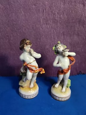 Buy Paris Porcelain Figurines  Of Cherubs Edme Samson Chelsea Style • 18.99£