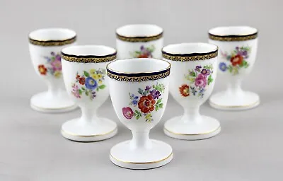 Buy Stunning Meissen Porcelain Fine Hand Painted Floral Egg Cups X 6 Perfect! • 350£