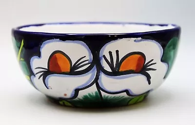 Buy Mexican Talavera Calla Lily Hand Painted Folk Art Pottery Bowl 5.5  • 12.28£
