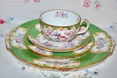 Buy Beautiful Antique Minton Tea Set Fine China Cockatrice 4863 Trio Cup Cake Plate • 125£