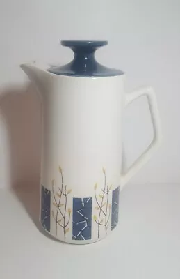 Buy Retro Coffee Pot Beswiçk Vintage 1973 Blue  White Kitchen Ware • 9.50£