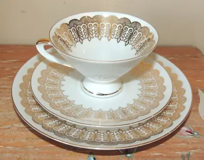 Buy L@@K VINTAGE SET OF 3 Winterling Roslau Bavaria Trio Gilded Tea Cup Saucer Plate • 19.20£