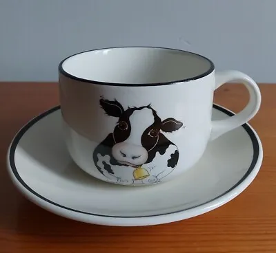Buy Vintage Arthur Wood England Large Back To Front Cow  Cup & Saucer • 12.95£
