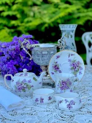 Buy Hammersley ,victorian Violets Tea Set 5 Pcs Countryside • 149.37£