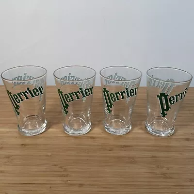 Buy Perrier French Water Glass Tumbler Highball Glass X 4 • 29.99£