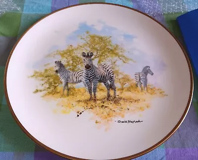 Buy Wedgwood David Shepherd Zebra Plate 27cm • 10£