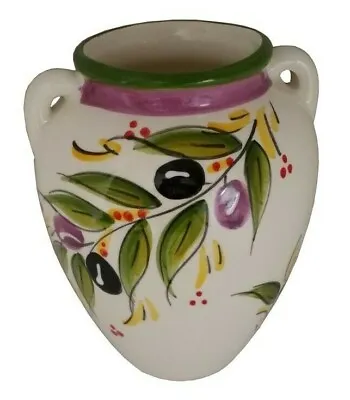 Buy Spanish Ceramic Hanging Urn Wall Pot 19 Cm X 16 Cm Handmade Ceramic Pottery • 24.99£