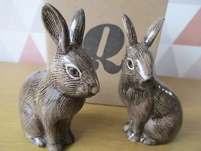 Buy Lovely Ceramic Wild Rabbits Salt Pepper Shakers By Quail Pottery Boxed &Unused • 10.95£