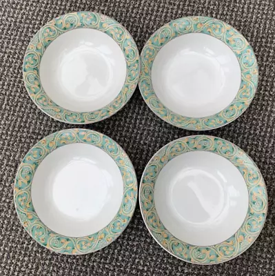 Buy Set Of 4 BHS Green VALENCIA Dessert Or Cereal Bowls • 12£
