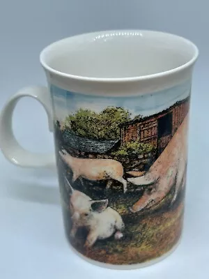 Buy Jack Dadd Dunoon Emmerdale Pig Scene Stoneware Mug Collectible Cup  #LH • 2.99£