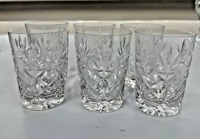 Buy Set Of 6 Quality Cut Lead Crystal Whiskey /shot Glasses • 12£