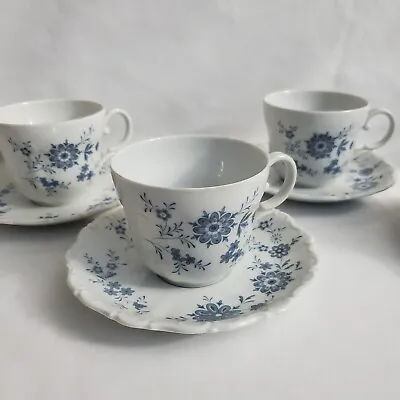 Buy Seltmann Weiden Bavarian Blue Christina Porcelain Cup And Saucer Set Of Two • 15.38£