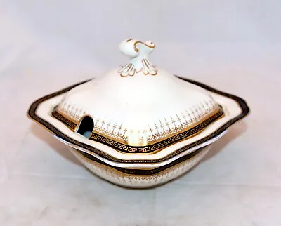 Buy Soho Pottery Solian Ware 5335 Vintage Art Deco Square Lidded Small Dish 6.75  • 7.97£