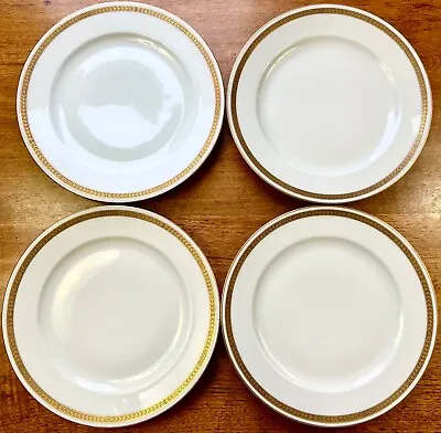 Buy 4x THOMAS Bavaria 564 Germany Porcelain Dinner Plate Gold Laurel Rim 9 7/8” EUC • 28.33£
