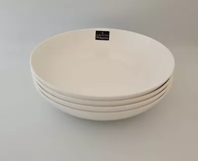Buy 4x Dartington Pasta Bowls 23cm White Bone China Fine Elegant Set  • 58£