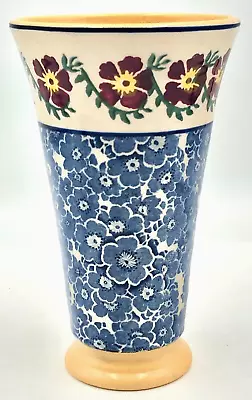 Buy Vintage NICHOLAS MOSSE POTTERY Old Rose Pattern Flared Vase 6 7/8   IRELAND EUC • 122.06£