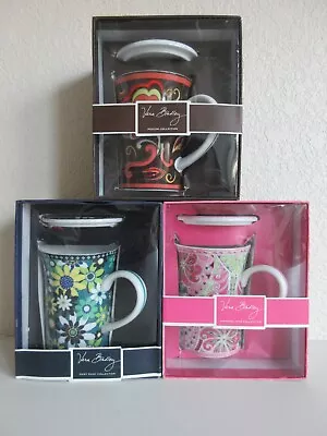 Buy Vera Bradley Mugs Set Of 3 (daisy-daisy/pinwheel Pink/puccini) (rare Retired) • 38.35£