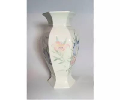 Buy Vintage Royal Winton Floral Hexagonal Vase Very Good Condition • 5£
