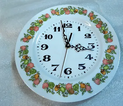 Buy Rare Vintage Corning Ware Spice Of Life Wall Clock Japan Working • 33.12£
