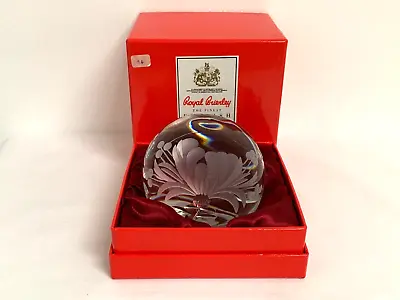 Buy Vintage Royal Brierley Lead Crystal Cut Glass Art Paperweight • 19.95£