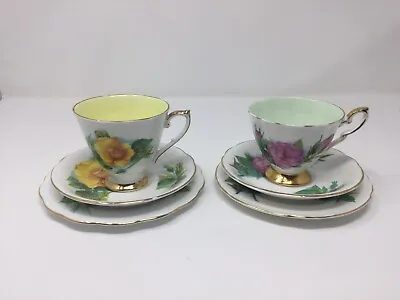 Buy Paragon Bone China Harry Wheatcroft World Famous Roses - Two Teaset Trios • 25£