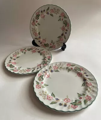 Buy 3 BHS Victorian Rose Side Plates 7in Diameter • 9£