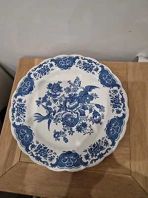 Buy Vintage Large Round  Ridgway Blue Staffordshire England ‘Windsor’  Plate   37cm  • 25£