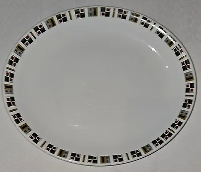 Buy Alfred Meakin Glo-White Ironstone - Random Design - 30cms Oval Platter In VGC • 14.45£