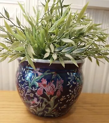 Buy Chinese Kewdos Stunning Hand Painted Porcelain Planter Pot 5.5 Inches High  VGC • 28£