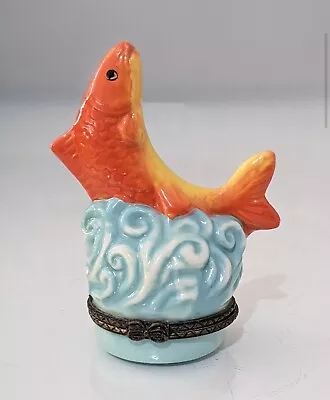 Buy Vintage Goldfish Trinket Pot Figure • 10.99£