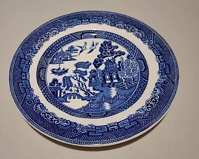 Buy VTG Johnson Brothers  Plate Ironstone Porcelain 7  Willow Blue  • 7.72£