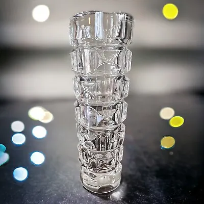 Buy Mod Vase Cristal D'Arques Durand Ancenis Optic Block  8 1/2   French Crystal • 23.96£