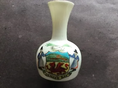 Buy Arcadian Crested China Of Cemaes Bay On A 60mm  High Vase • 3.99£