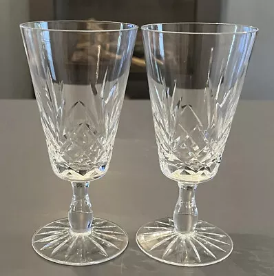 Buy X2  Hand Cut Crystal Wine Glasses • 15£