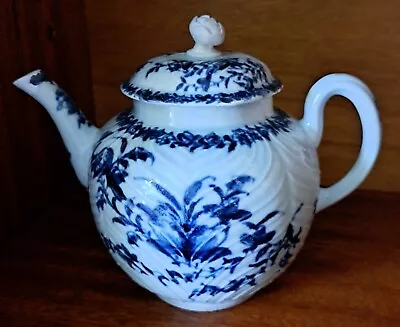 Buy First Period Antique Worcester  Tea Pot And Lid C. 1757-60 A/F • 19.99£