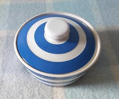 Buy Cornish Ware Blue And White Butterdish With Lid Height Plus Knob 9cm • 7.50£