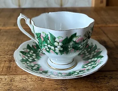 Buy Vintage Queen Anne Lily Of The Valley Cup And Saucer, Porcelain, Fine China • 20£