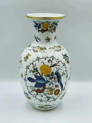 Buy Royal Porzellan Porcelain Bavaria Vase 28cm White Gold Flowers Birds KPM Germany • 58.99£